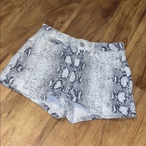 Snake Print shorts